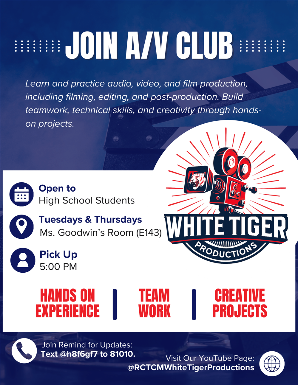 a/v club flyer